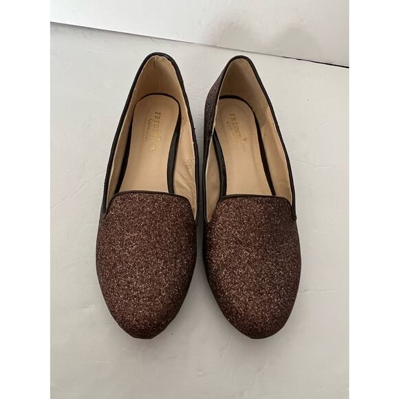 Frederic's Women's Glitter Sparkle Loafer Slip-On Almond Toe Blush Pink Size 7.5 - Picture 6 of 11